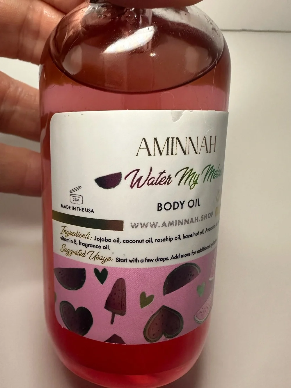 Aminnah New Water My Melons Watermelon Body Oil